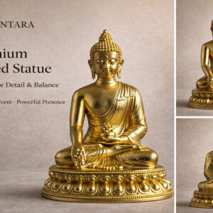 6.5cm thick gold-plated Medicine Buddha