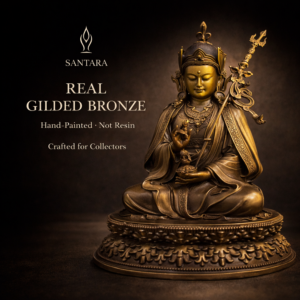 18cm Bronze Antique Lotus Flower
