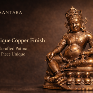 6.5cm Bronze Antique-Style Yellow God of Wealth