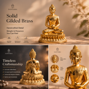 6.5cm thick gold-plated Amitabha Buddha