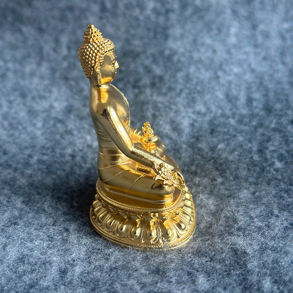 6.5cm bronze antique-style Medicine Buddha