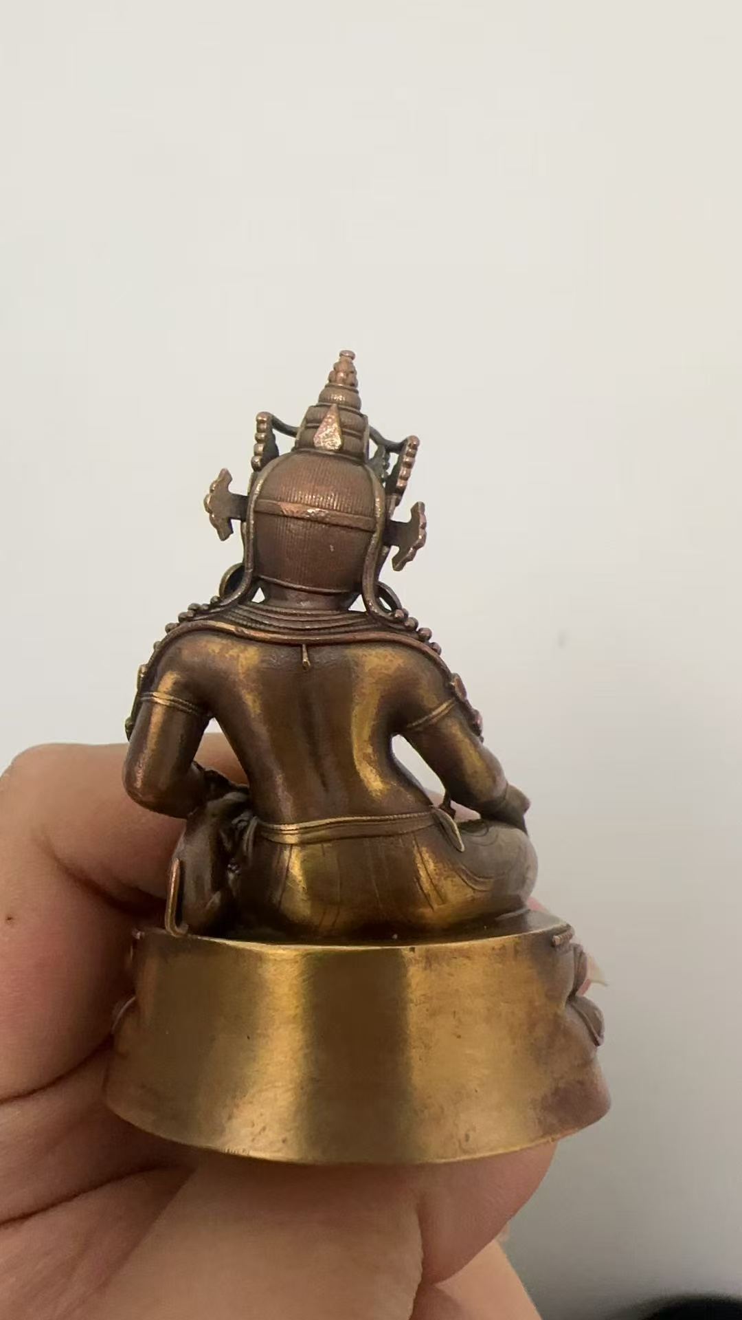 6.5cm Bronze Antique-Style Yellow God of Wealth