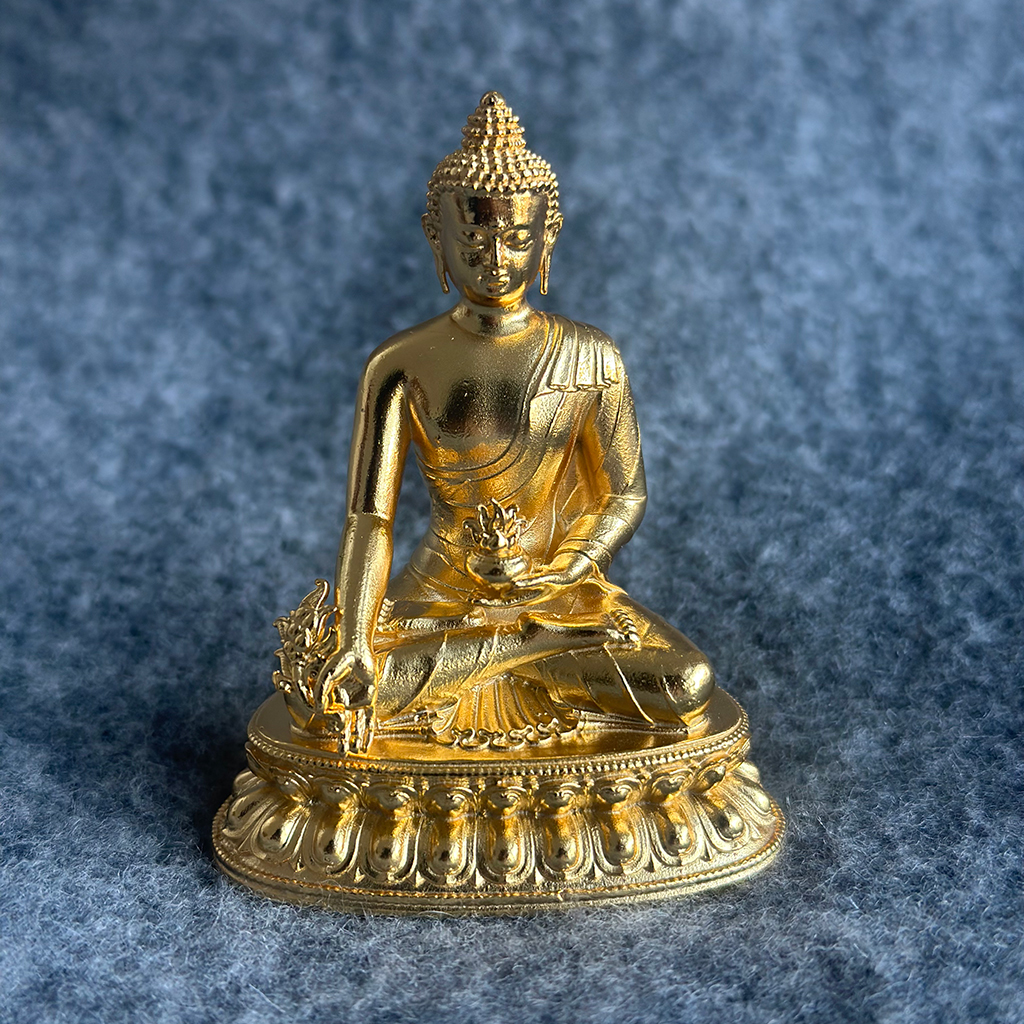 6.5cm bronze antique-style Medicine Buddha