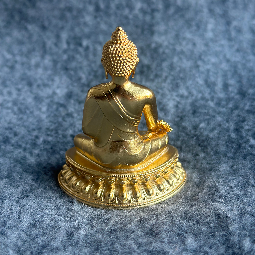 6.5cm bronze antique-style Medicine Buddha
