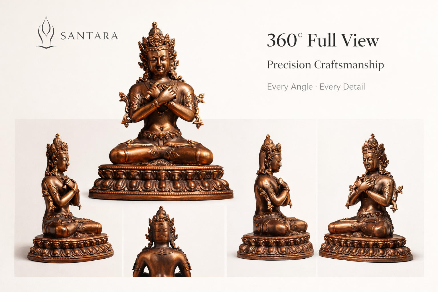 6.5cm bronze antique-style Vajradhara