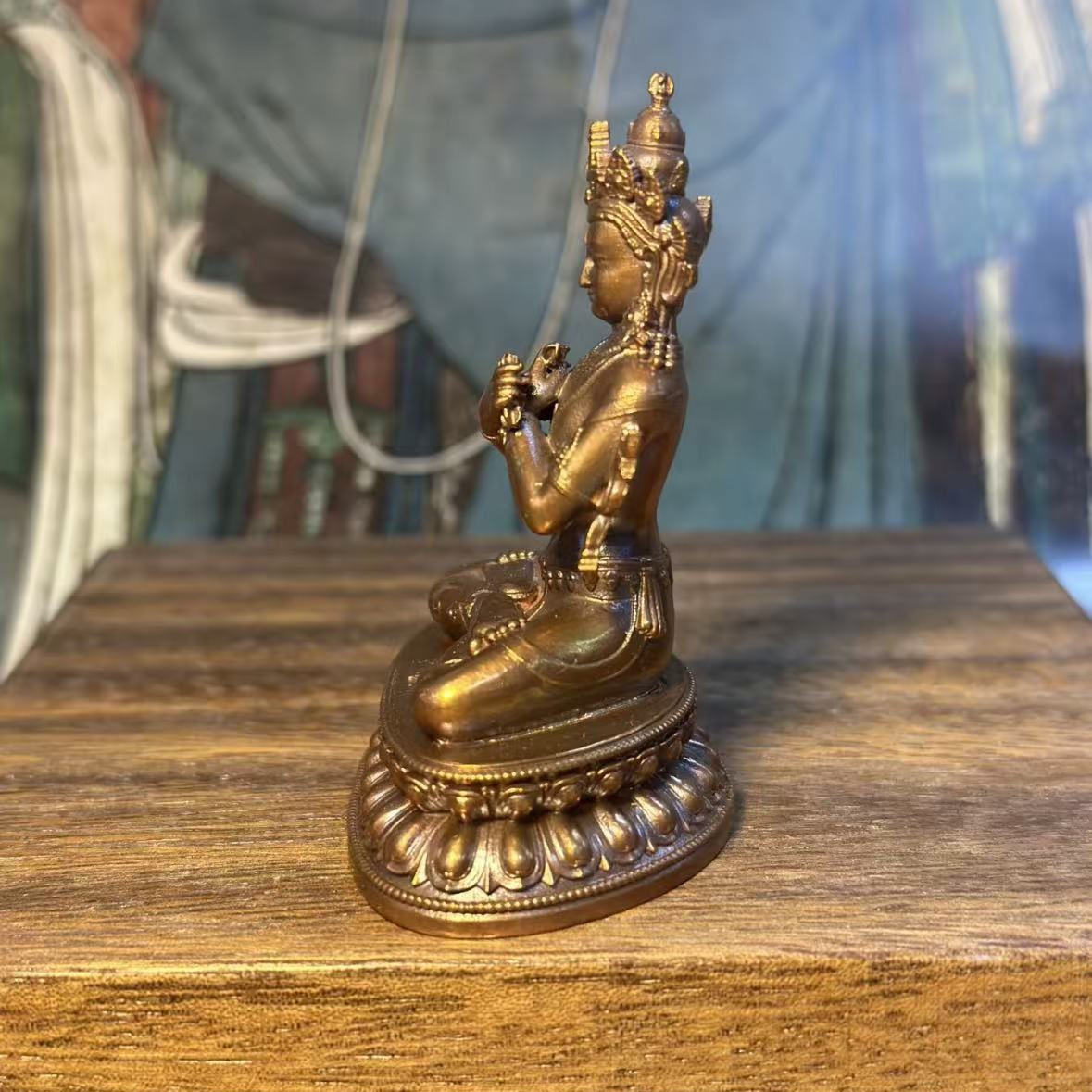 6.5cm bronze antique-style Vajradhara