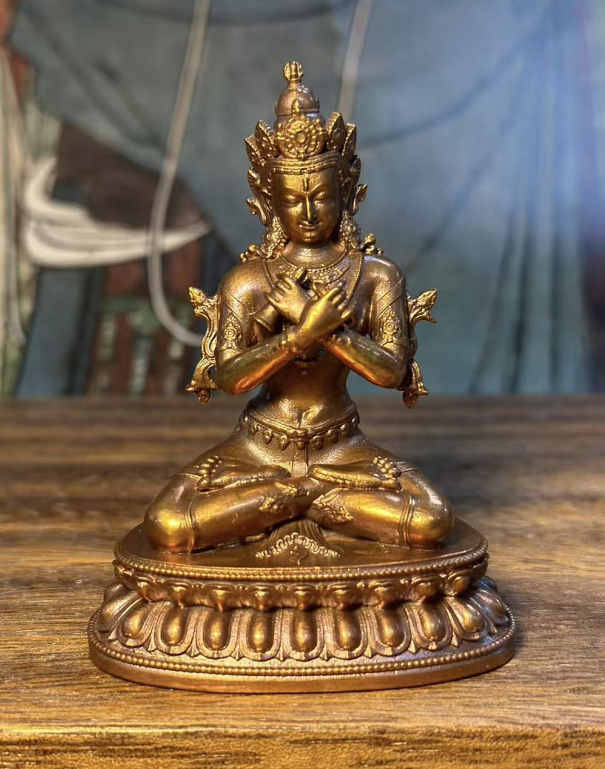 6.5cm bronze antique-style Vajradhara