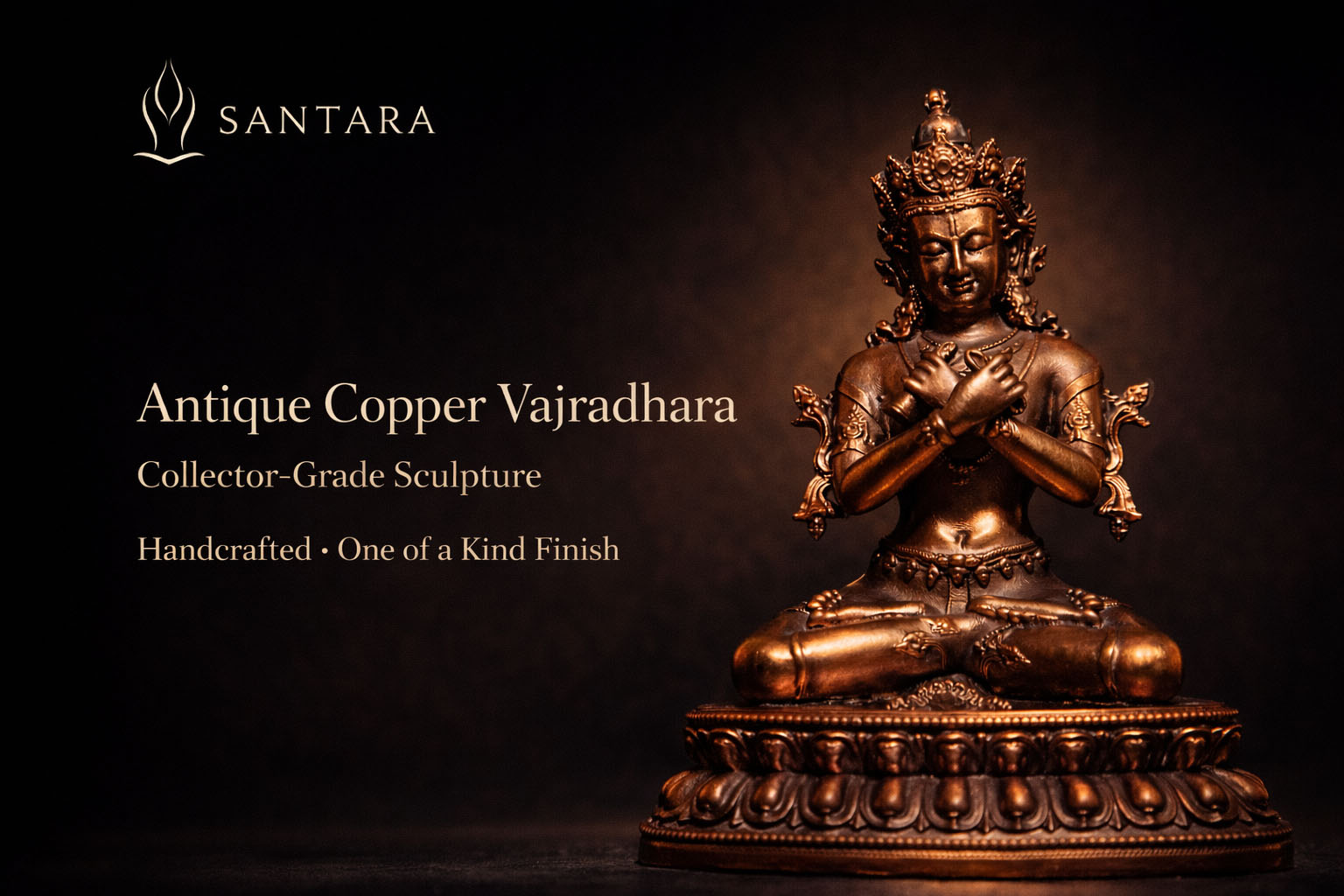 6.5cm bronze antique-style Vajradhara
