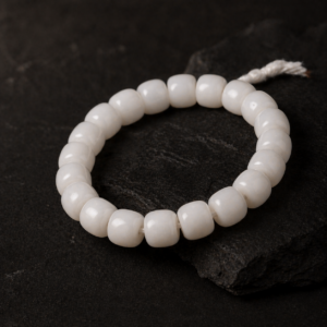 Natural White Jade Feel Bead Bracelet