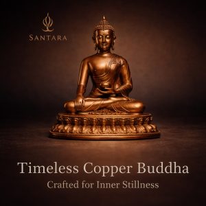 15cm bronze antique-style Amitabha Buddha